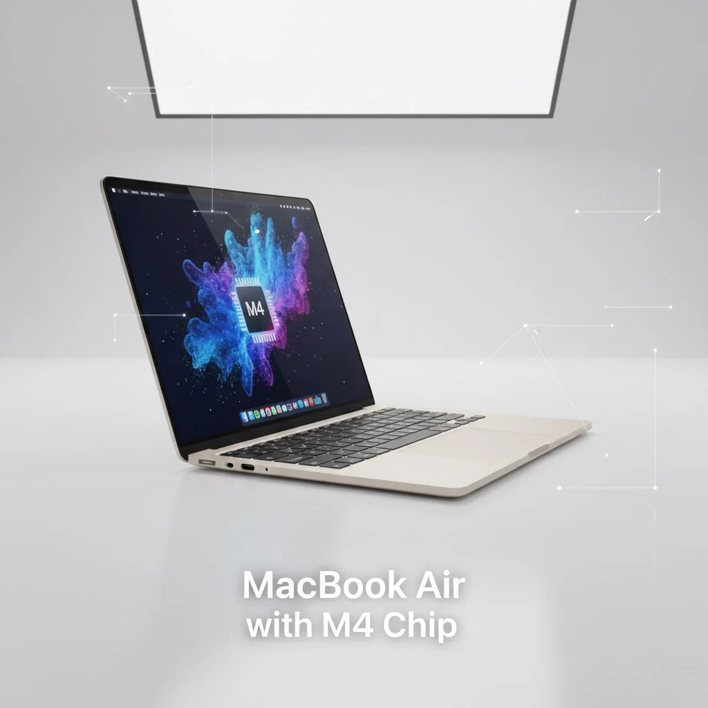 Apple Intelligence features and Liquid Retina display on MacBook Air M4