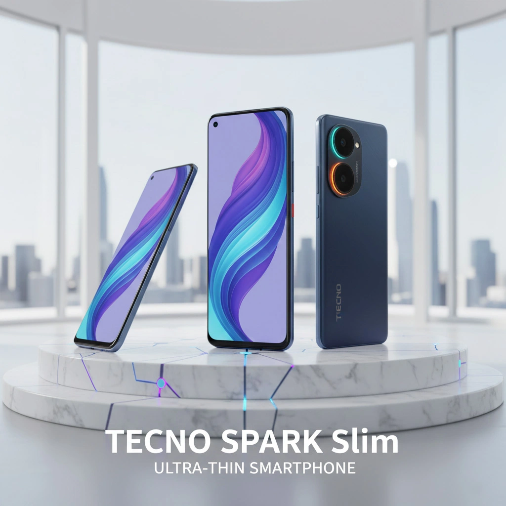 TECNO SPARK Slim curved AMOLED display with immersive visuals and smooth performance