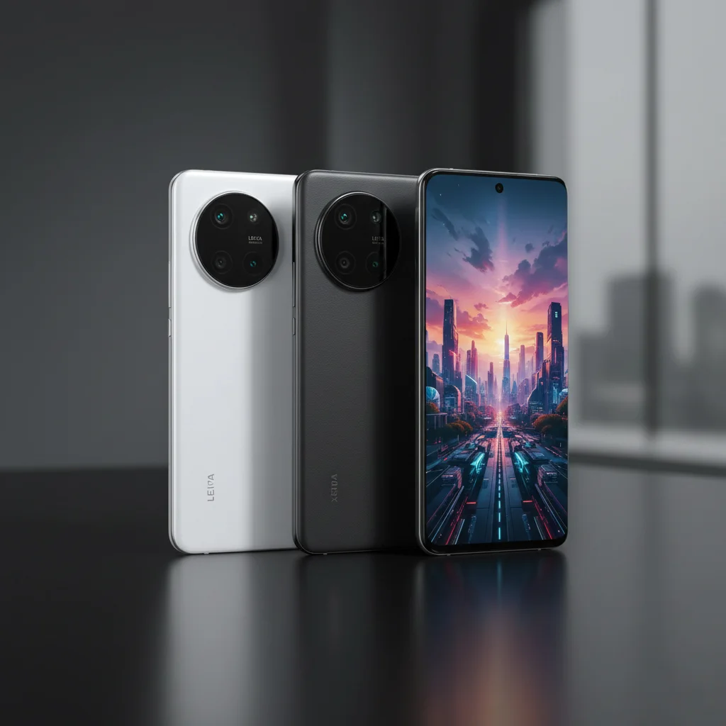 A close-up, stylized render of a smartphone displaying a glowing, abstract neural network pattern, with the Qualcomm Snapdragon 8 Elite logo subtly integrated into the design.