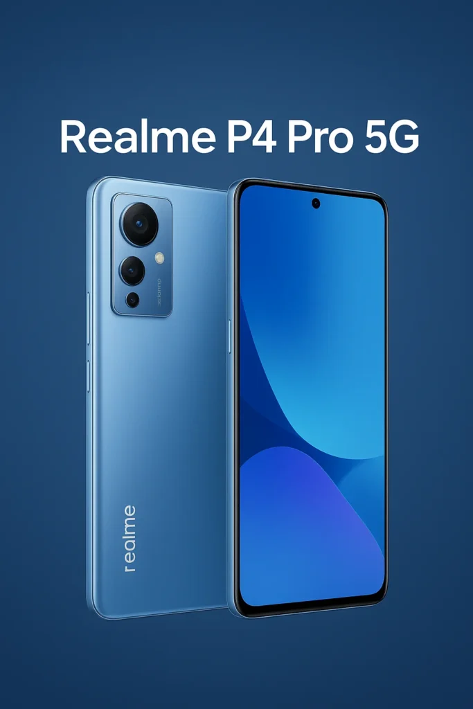 Twin Realme P4 Pro 5G smartphones in elegant white color variant