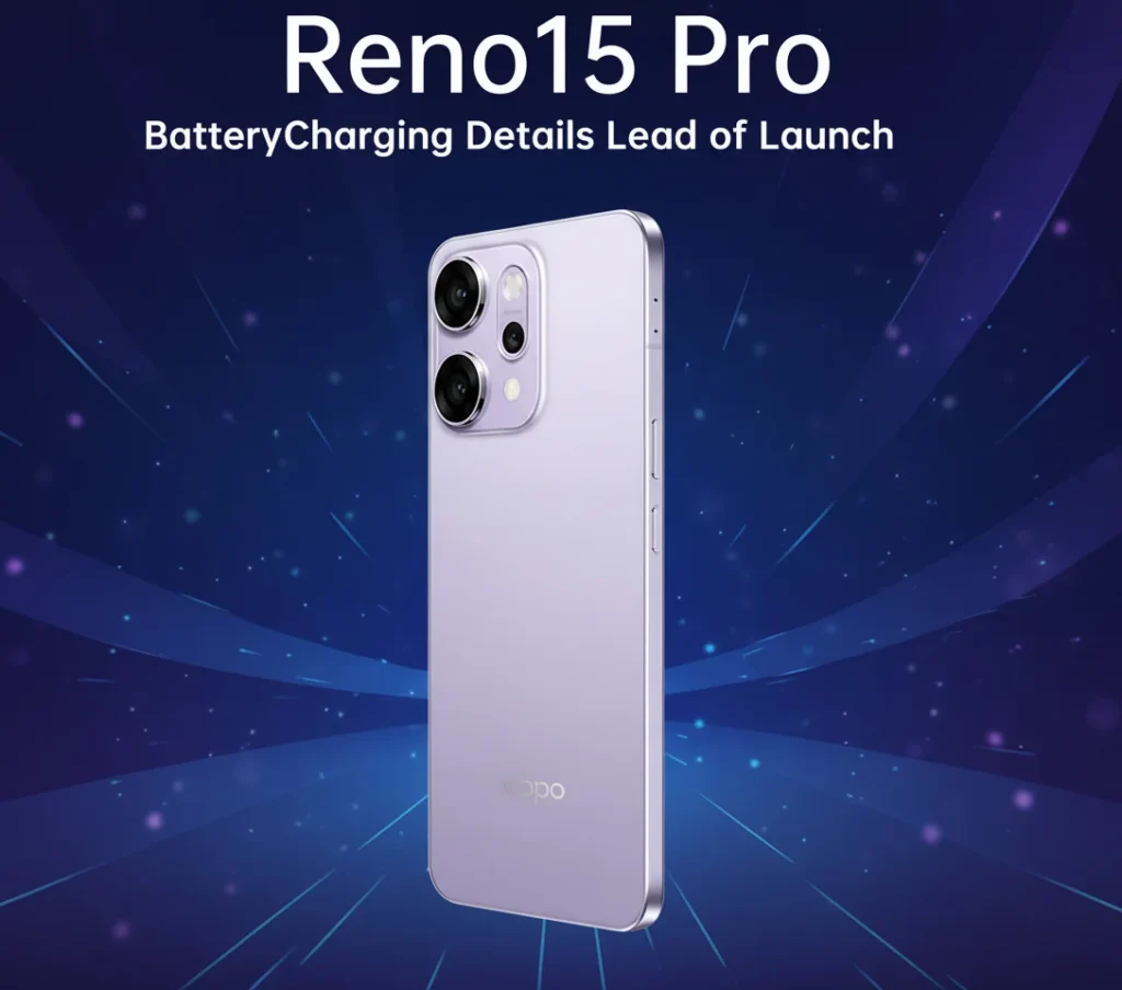 Oppo Reno 15 Pro rear camera setup with 200MP primary sensor, ultrawide, and periscope telephoto lens