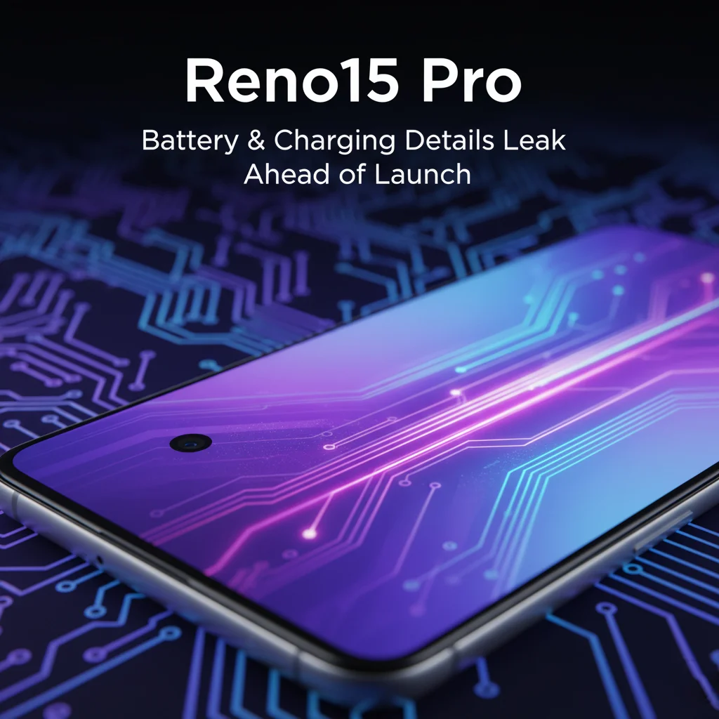 Oppo Reno 15 Pro 6.78-inch 120Hz OLED screen with thin bezels and flat design
