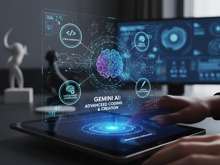 Gemini 3 Flash model, high-speed AI processing, efficient neural network.
