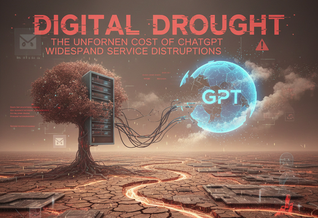 ChatGPT website showing error messages during service outage