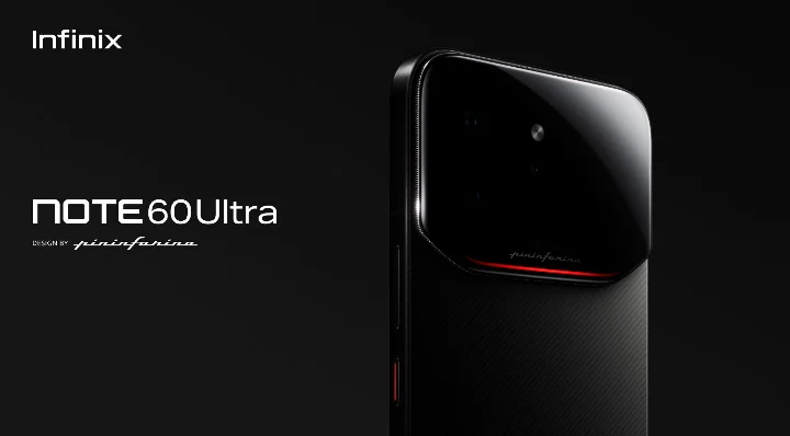 A close-up shot of the Infinix Note 60 Ultra USB-C port while charging, displaying the 100W charging animation and "7000mAh" branding.