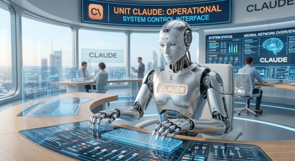 Claude AI managing workflow automation on computer system
